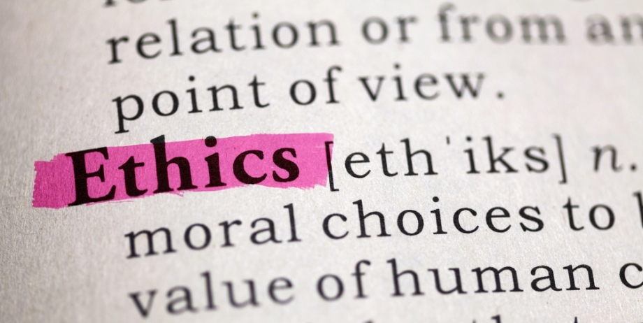 Dictionary definition of the word Ethics