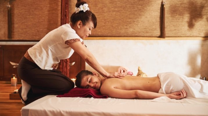 Thai Back Massage in the Spa Massage Parlor