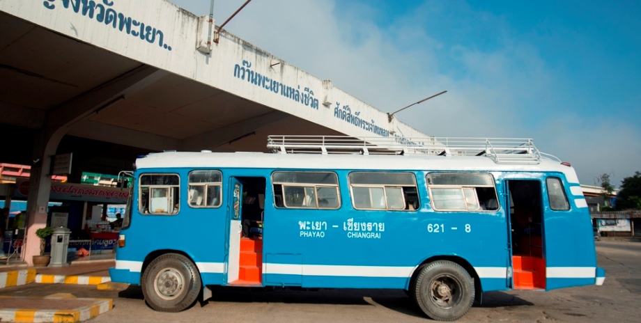 Old public bus in Thailand