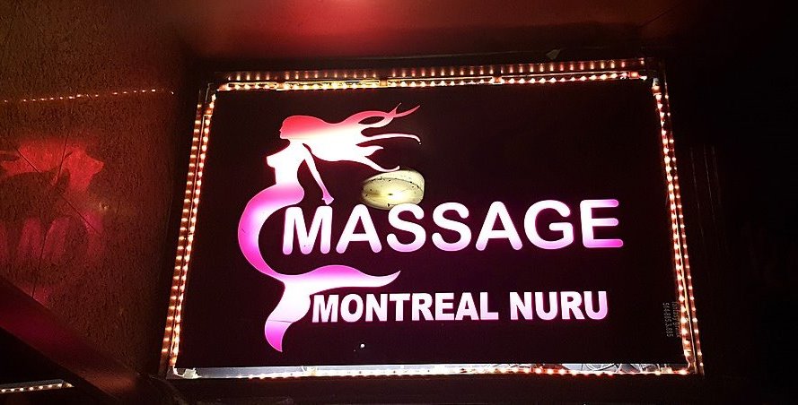 Nuru Massage neon sign Montreal