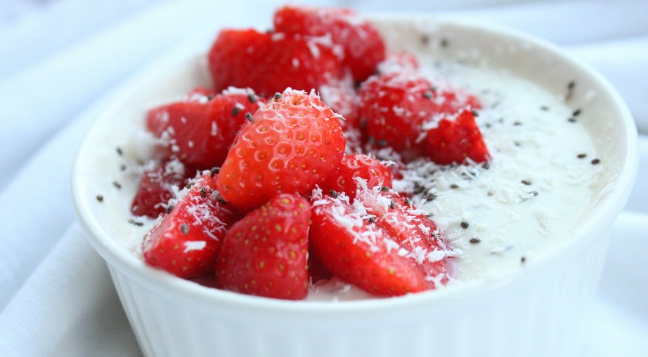 Strawberries in bowl